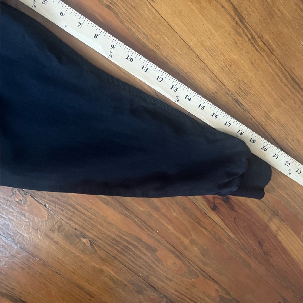 Young Fabulous & Broke Black Bomber Jacket with Gold Zippers - Picture 15 of 16